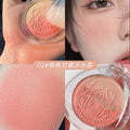 Kakashow vitality girl gradient blush matte fine shimmer student party daily whitening peach milk tea color rouge