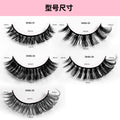 European and american segmented false eyelashes russian volume 3dstereo large curvature european and american thick false eyelashes glue style