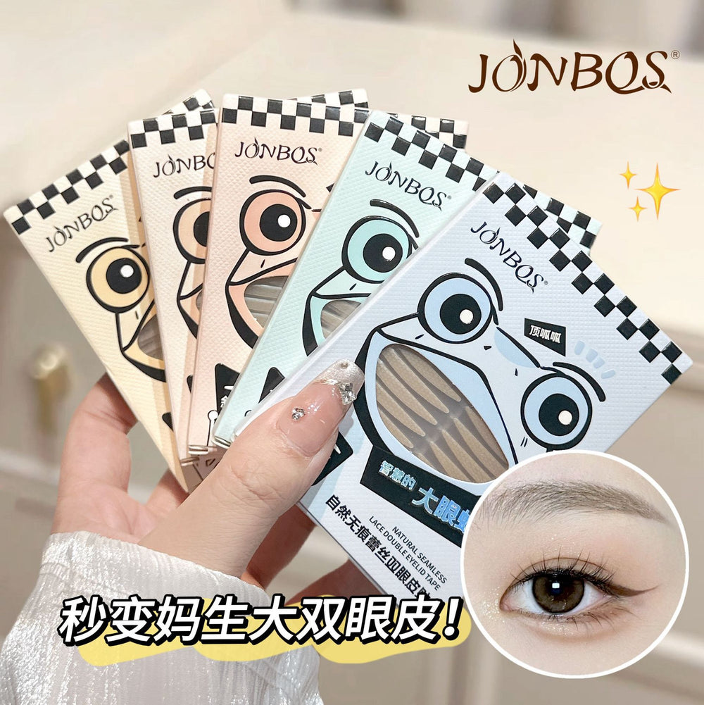 Jonbos lace eyelid tapes for women - invisible, natural, seamless, specifically designed for puffy eyes - 400 patches