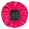 hot-selling color double-layer satin nightcap elastic elastic adjustment buckle round hat beauty hair care hat wash shower cap