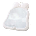 Bowknot plastic desktop makeup mirror - home beauty touch-up mirror - cute glass storage folding mirror