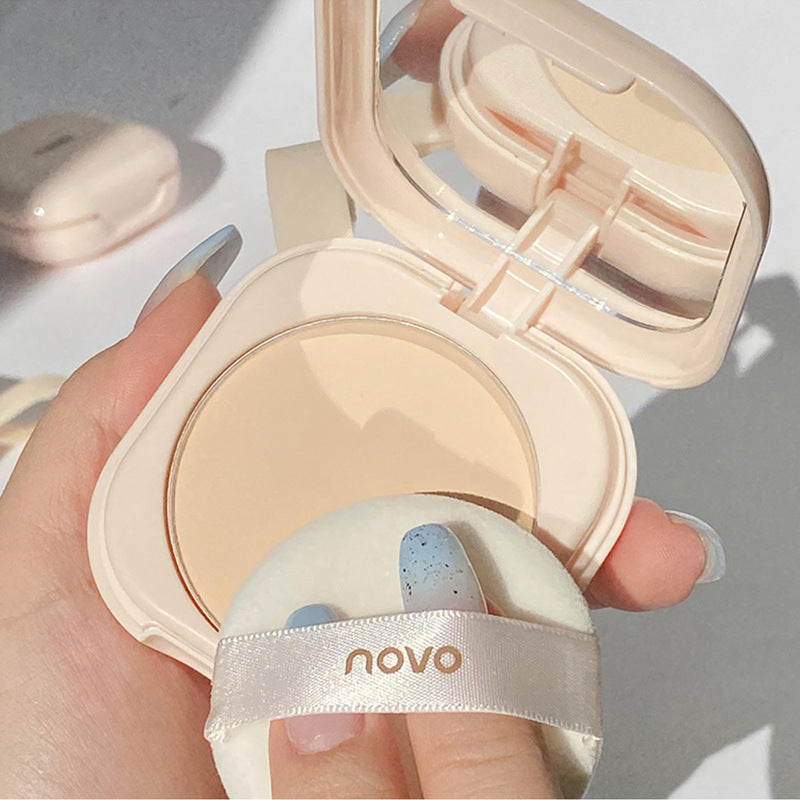 Novo light mist luxurious makeup setting powder oil control microdermabrasion concealer long-lasting non-stick powder non-removing makeup wet and dry dual-use powder bottom