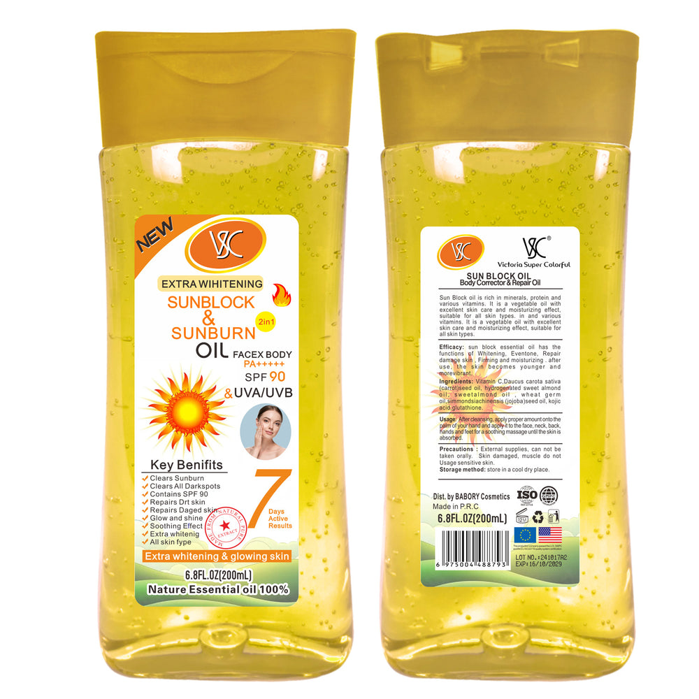 turmeric oil face & body moisturizing vb oil ve massage oil dark spot corrector brightening joint oil 200ml - for export