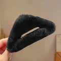Plush black triangle clip-12cm