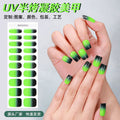 Zhengxiang customized gel manicure stickers korean uv semi-baked semi-cured nail stickers cross-border gradient manicure stickers wholesale