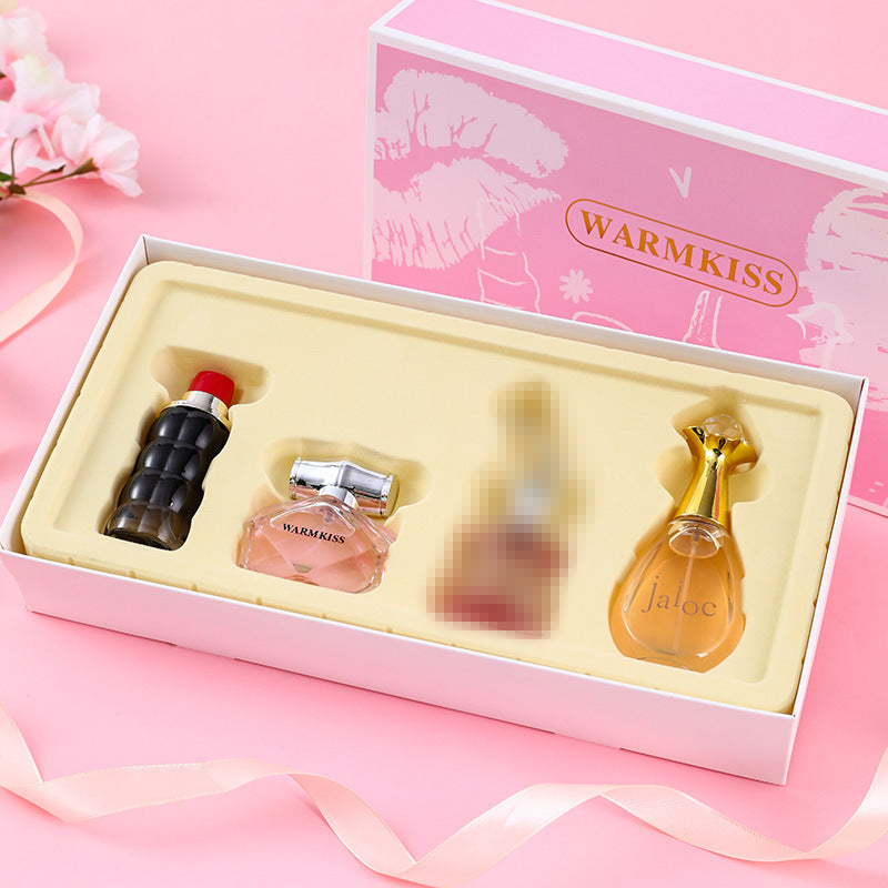 Charming women's perfume gift box set - long-lasting eau de toilette, fresh scent for students, popular for live streaming, dropshipping, cross-border trade, wholesale
