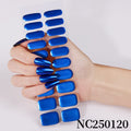 Zhengxiang custom gel nail stickers - waterproof, cross-border, european & american style, sparkling magic mirror powder, uv semi-cured nail stickers, gel nail