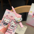 Cute pink cartoon cat hair clip for women, seamless one-word slot clip, side clip, side hair clip, makeup clip, headwear