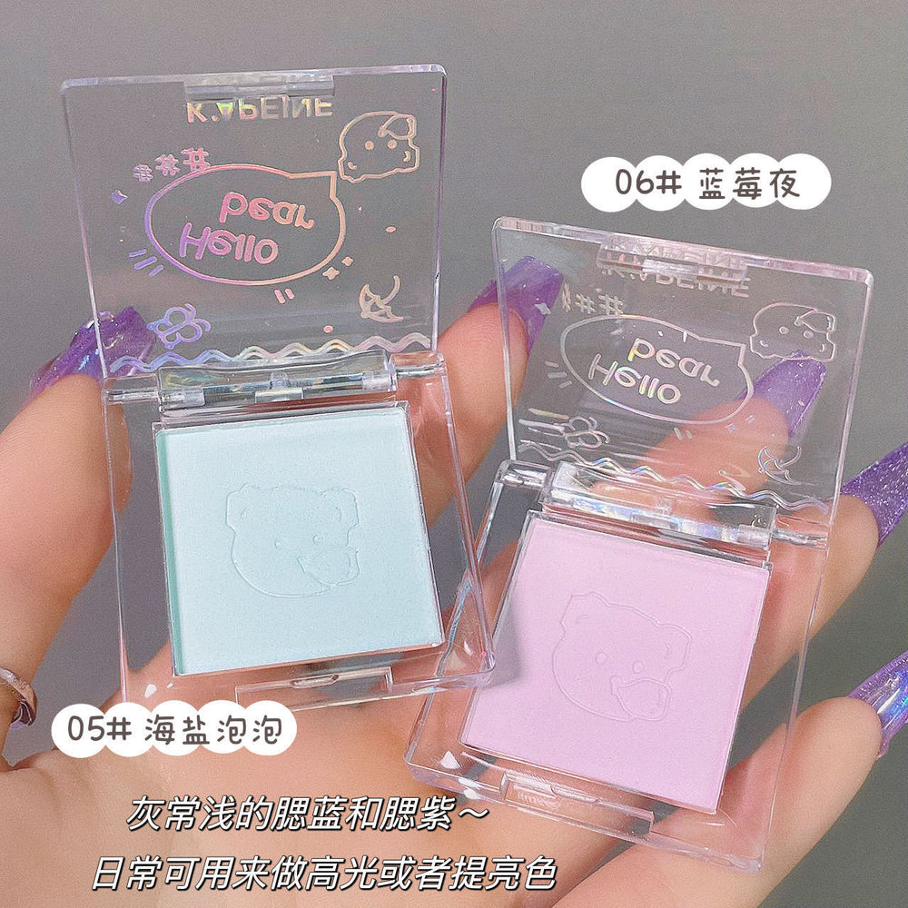 Capel single color blush - available in pink, blue, and purple - matte finish, natural contouring, vibrant & youthful, student-friendly, affordable rouge