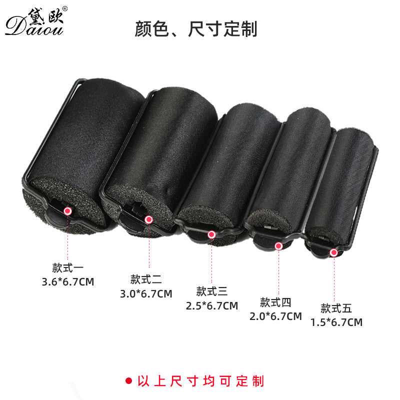 Personalized cloth-covered sponge curling iron buckle diy curling barrel bangs hair-styling hairdressing tool can be customized and labeled