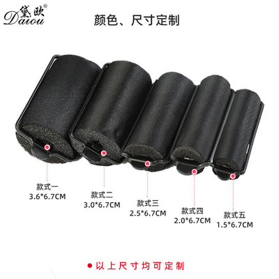 Personalized cloth-covered sponge curling iron buckle diy curling barrel bangs hair-styling hairdressing tool can be customized and labeled