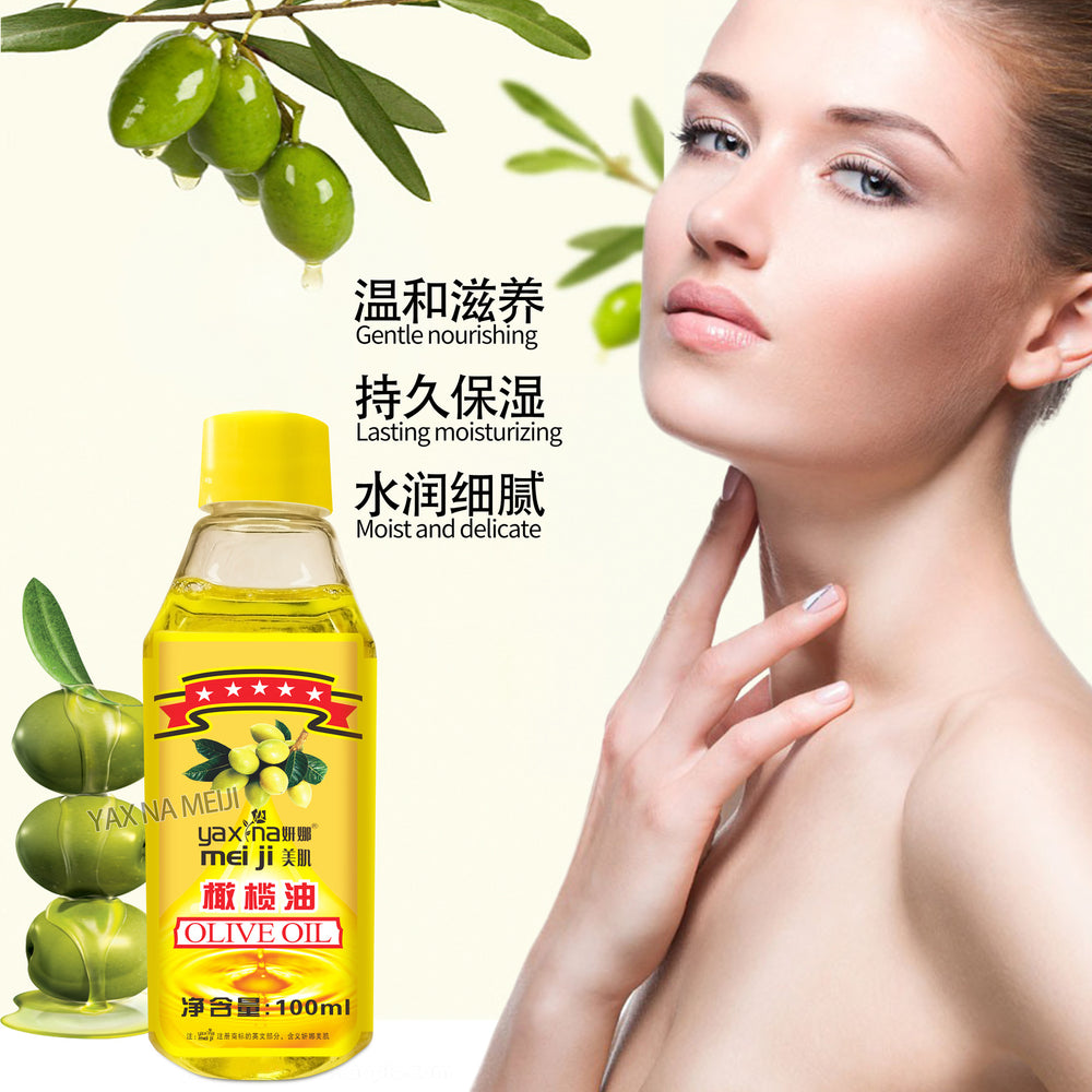 yan na beauty olive skin care massage oil maintenance moisturizing hair care facial body spa olive oil 100ml