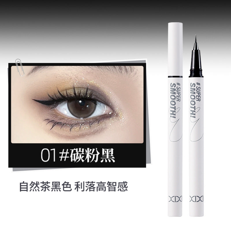 Xixi slim drawing smooth ultra-fine eyeliner pen for women, slim tip waterproof sweat-proof smudge-proof lower lash eyeliner liquid pen