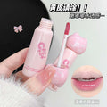 Kapuweini cute cat water gloss lip gloss for women, moisturizing mirror, non-stick cup, pseudo-no makeup whitening lip glaze