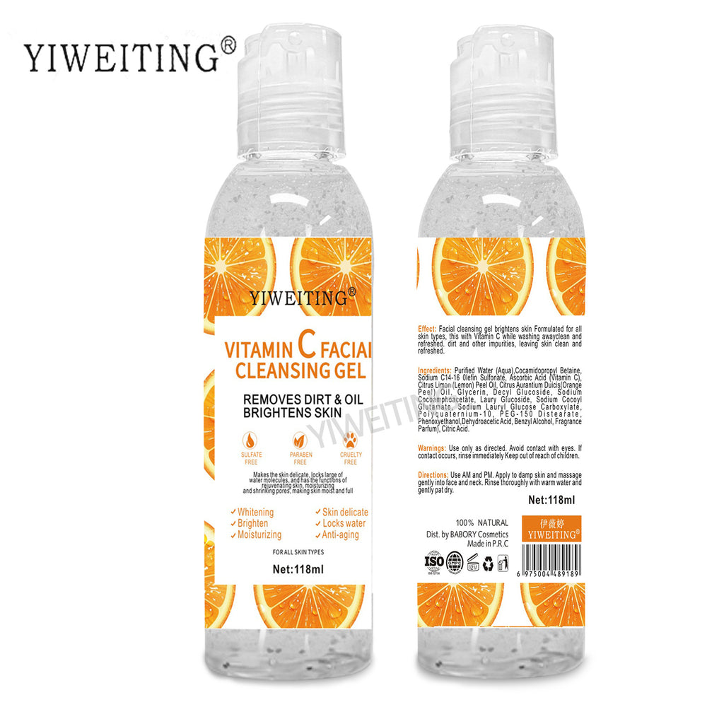 exfoliating gel vitamin c exfoliating gel facial body cleansing rejuvenating moisturizing fresh orange