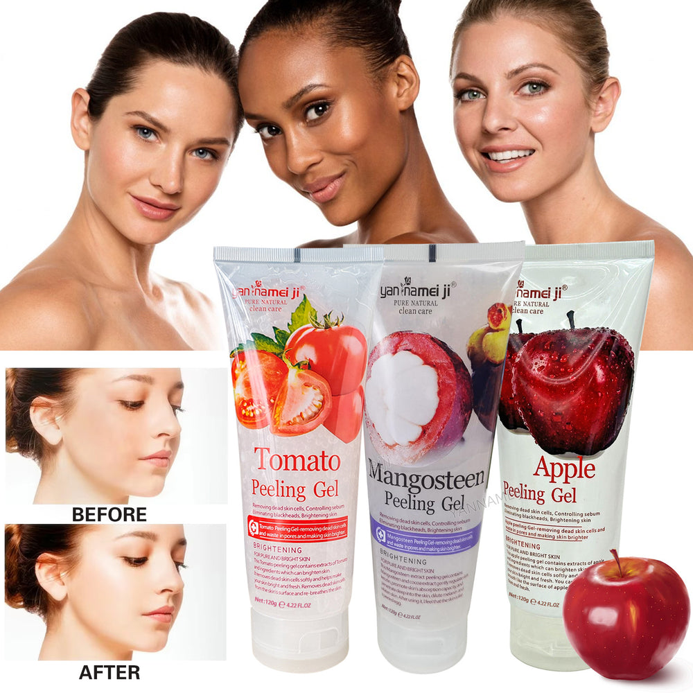 red pomegranate exfoliating gel 120g tomato exfoliating gel eraser gentle cleaning foreign trade wholesale