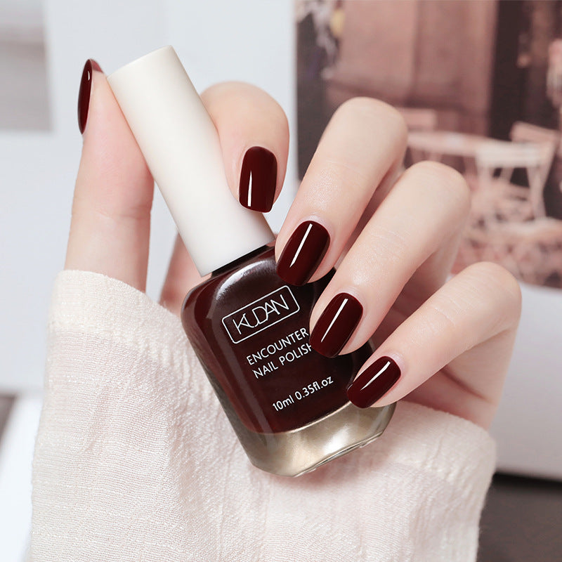 New white peelable water-based nail polish odor free, no baking, quick-drying, transparent top coat, student peelable nail polish