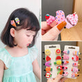 Korean style new children's fruit hair clips rainbow bobby pins mermaid side clips ice cream hair clips cute baby hair accessories