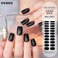 Zhengxiang factory customized no-bake gel nail art stickers solid color european and american photo lamp nail stickers amazon foreign trade wholesale