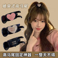 Letter love hair clip high ponytail fixed clip popularsweet grab clip female ball head back of head ponytail clip