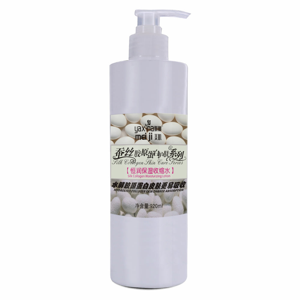 silk collagen skincare set: soothing & repairing cleanser, serum, massage cream - wholesale for beauty salons