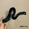 32# geometric wave glossy black-13cm