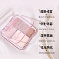 Makeup stereo highlighter palette four-color all-in-one palette matte wet powder brightening and modification nose shadow light makeup eye shadow makeup