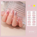 Zhengxiang factory customized japanese and korean nail art stickers hot stamping 5d epoxy imitation diamond starburst christmas nail stickers full stickers wholesale