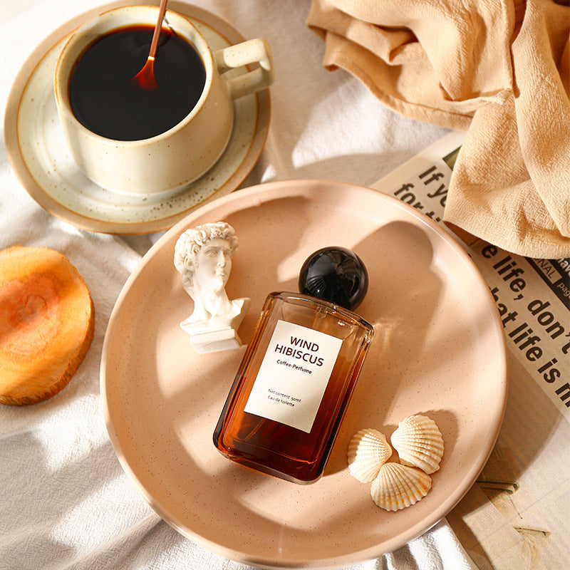 Wind hibiscus perfume coffee time women's perfume woody sandalwood long-lasting light fragrance niche style girls perfume