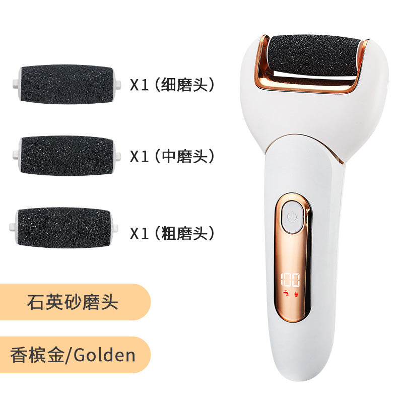Electric foot file - exfoliating callus remover, washable, rechargeable, cross-border, heel scraper, foot scrubber, foot stone
