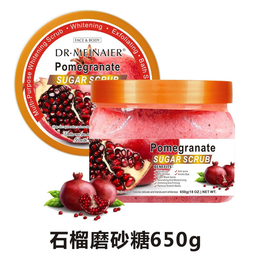 red pomegranate ice cream scrub sugar to remove black and exfoliate chicken skin bath salt bath salt scrub 650g wholesale