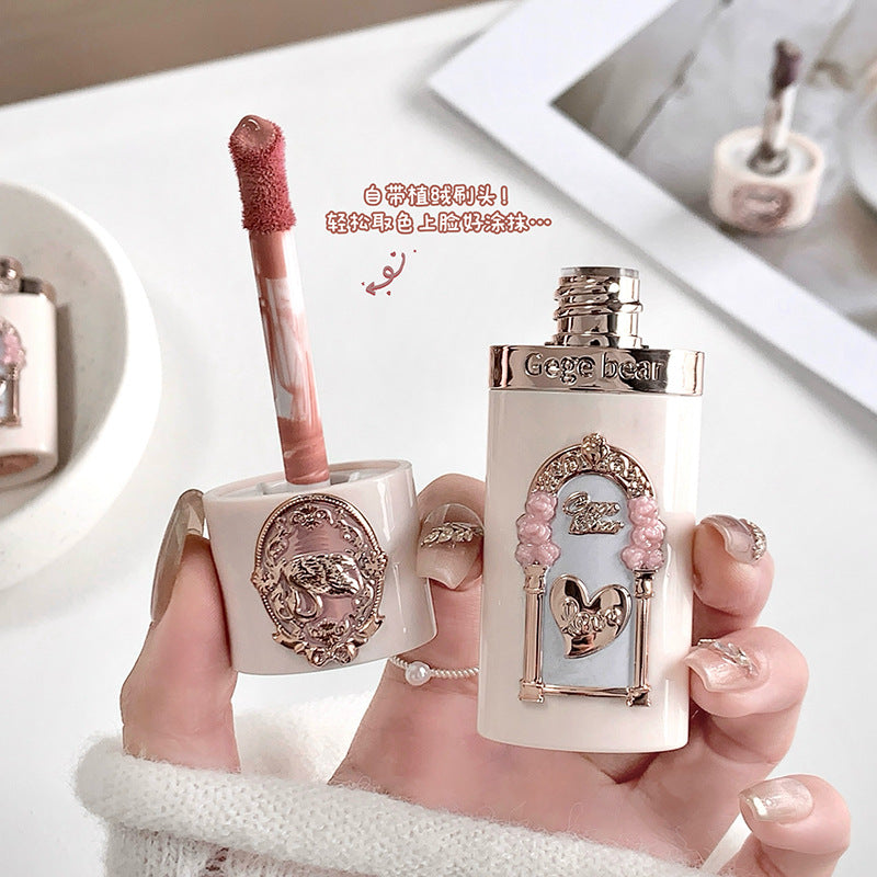 Gege bear swan garden blush liquid contouring liquid low saturation expansion and shrinkage color nature nude makeup rouge