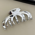 Korean dongdaemun silver acrylic shark clip hairpin women's back of head hairpin large clip headgear clip