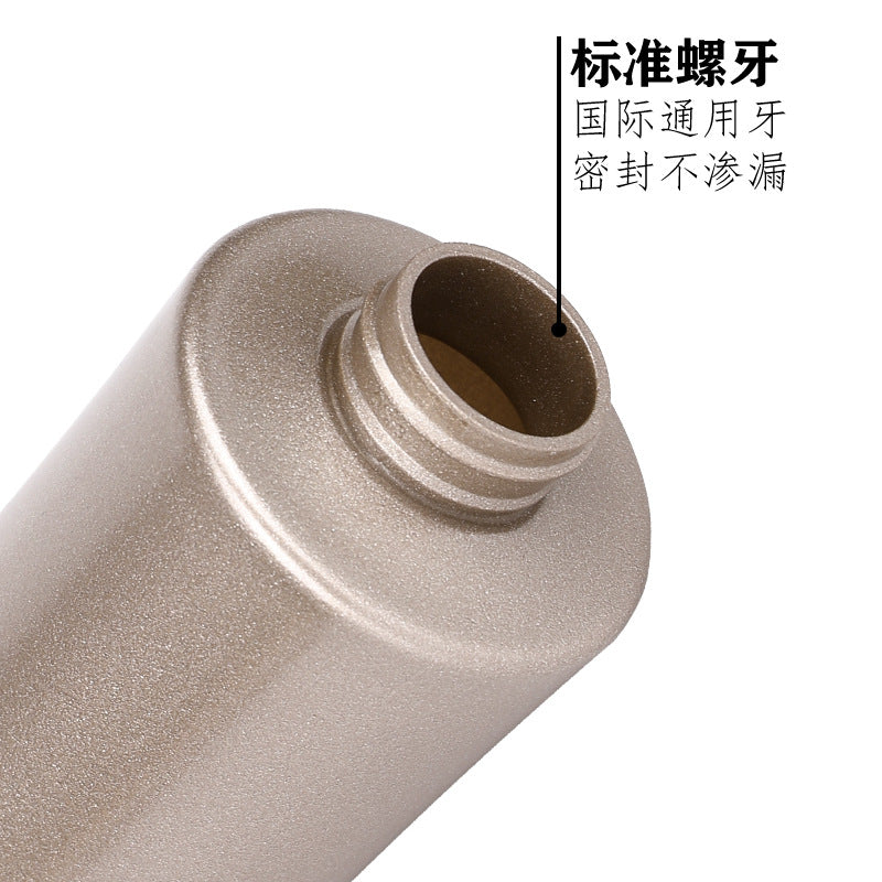High-end 500ml wash & care travel bottles - flat shoulder pet plastic empty bottles with pump for lotion, shampoo, and body wash
