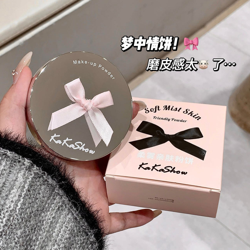 Makeup kakashow soft mist comfortable powder oil control microdermabrasion makeup concealer waterproof anti-sweat non-removing makeup non-stick powder