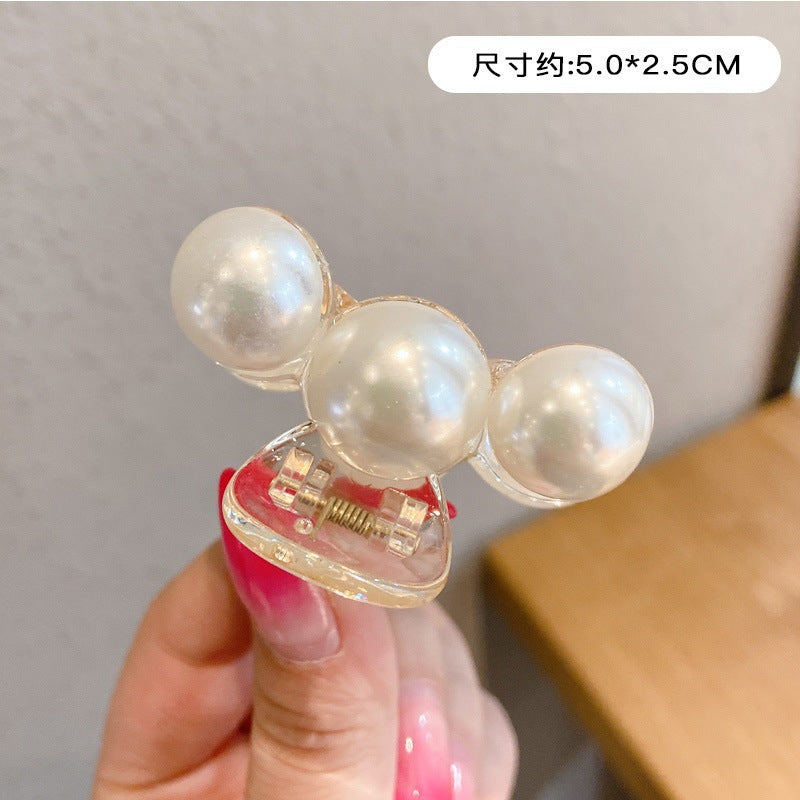 Korean large pearl clip hairpin eleganceelegant female back shark clip hair clip hair clip hair clip