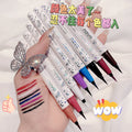 Novo colorful eyeliner for beginners: ultra-fine, soft bristles, waterproof, sweat-proof, long-lasting, smudge-proof liquid eyeliner