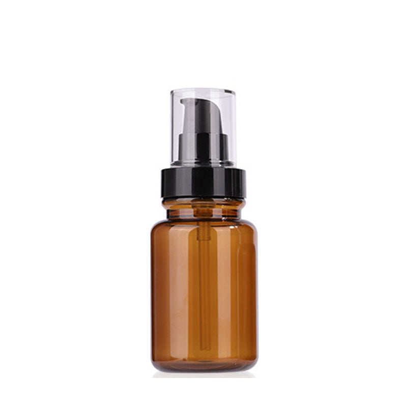 Factory direct pet plastic bottles for medical aesthetics - amber lotion & essential oil bottles - cosmetic sample containers - medical aesthetics series set