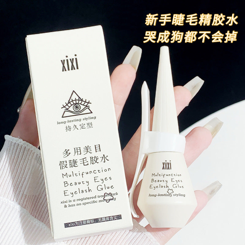 Xixi multi-purpose beauty false eyelashes glue transparent quick-drying invisible traceless super sticky double eyelid glue hair-styling cream