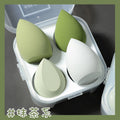 Factory direct eggshell makeup sponges - super soft, powder-conserving, boxed puffs for wet & dry application
