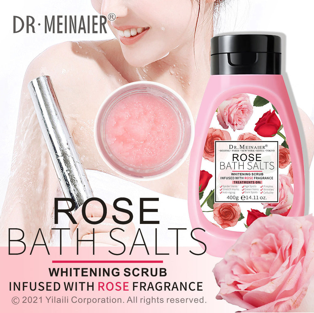 drmeinaier rose scrub bath salt deep exfoliation and chicken skin removal whole body aromatherapy bath salt export