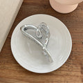 Korean dongdaemun silver acrylic shark clip hairpin women's back of head hairpin large clip headgear clip