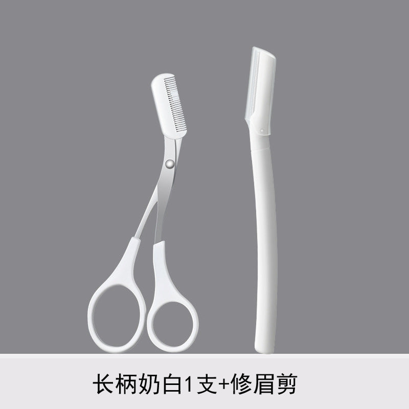 New product: micro-safe eyebrow razor - straight handle, transparent brow shaper. perfect for beginners and makeup artists. anti-scratch eyebrow blade