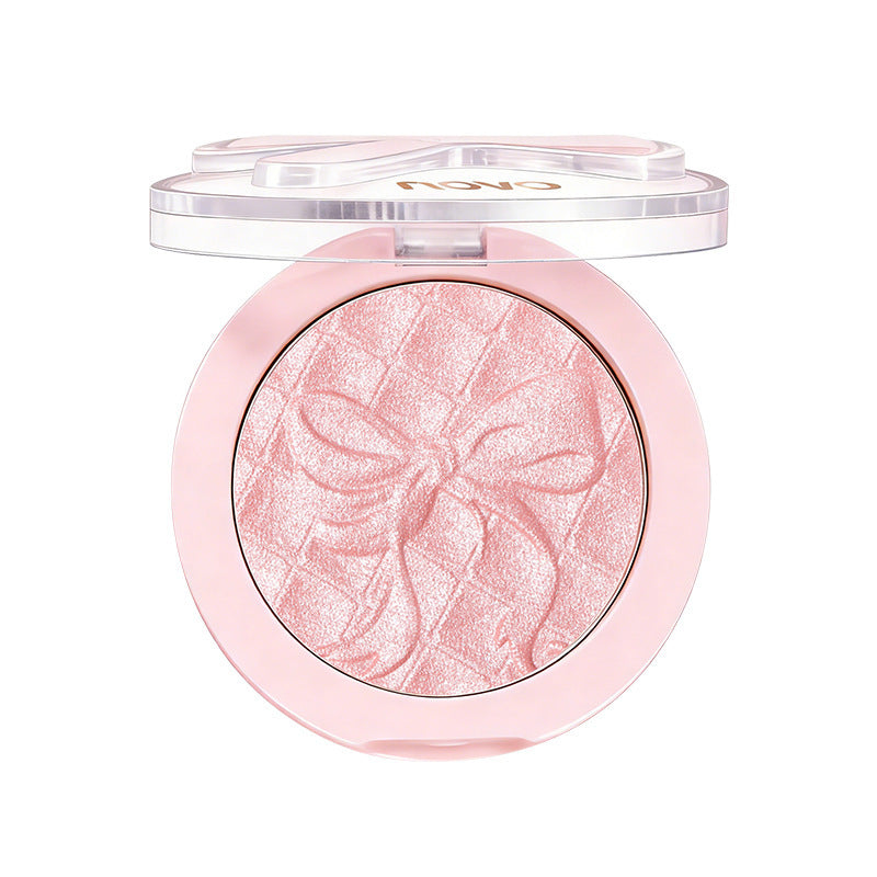 Makeup novo pink satin ballet single color blush pearlescent fine shimmer highlight brightening stereo contouring nature nude makeup rouge