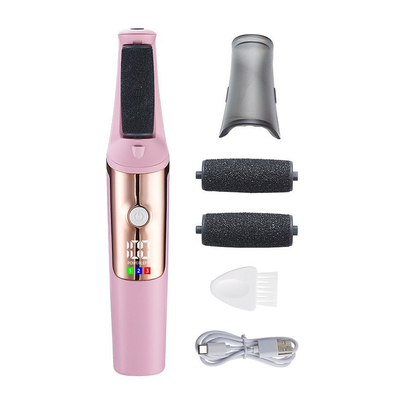 electric foot grinder, automatic foot rubbing, callus removal, pedicure tool, three-speed power, dead skin removal, pedicure machine