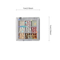 Beauty capel snowflake nine-color eyeshadow palette - shimmering, sparkling, highlighting, under-eye brightening, icy diamond eyeshadow