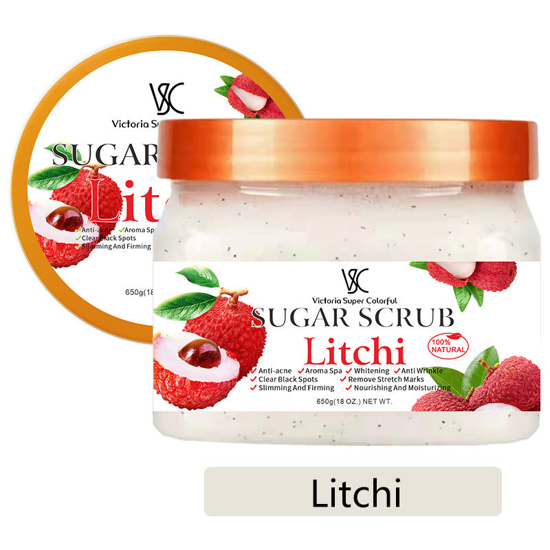 natural pure sugar scrub classy fruit fragrance bath rejuvenating moisturizing exfoliating bath salt body bath salt