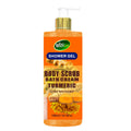 milk scrub shower gel long-lasting fragrance silky exfoliating turmeric shower gel 1000ml export wholesale