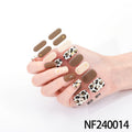 Zhengxiang factory customized gel nail stickers uv semi-cured nail polish glue hot stamping korean semi-cured nail art stickers wholesale