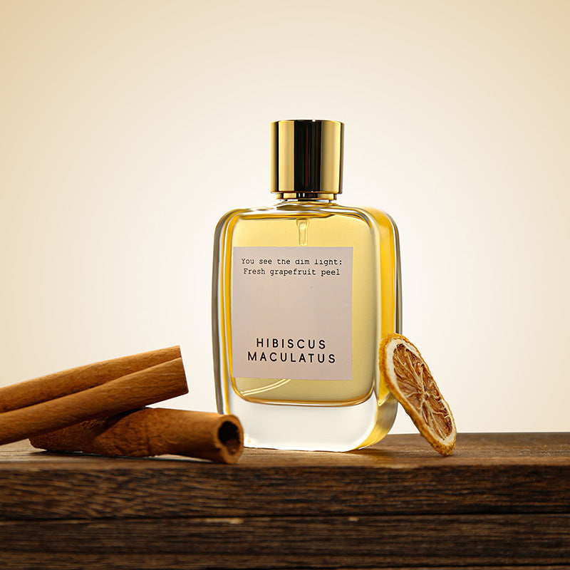 Summer fresh pomelo shimmer perfume - hibiscus long-lasting eau de toilette for women, perfect as a souvenir, light and fresh, niche fragrance for students